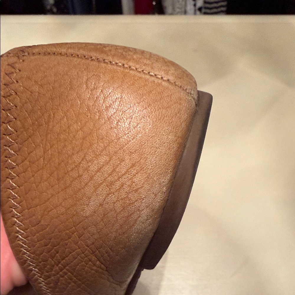 Tory Burch Brown Leather Ballet Flats - Picture 11 of 13